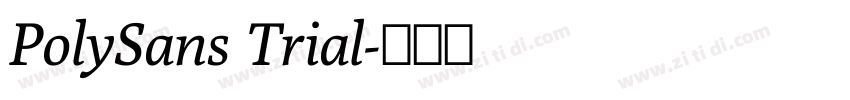 PolySans Trial字体转换